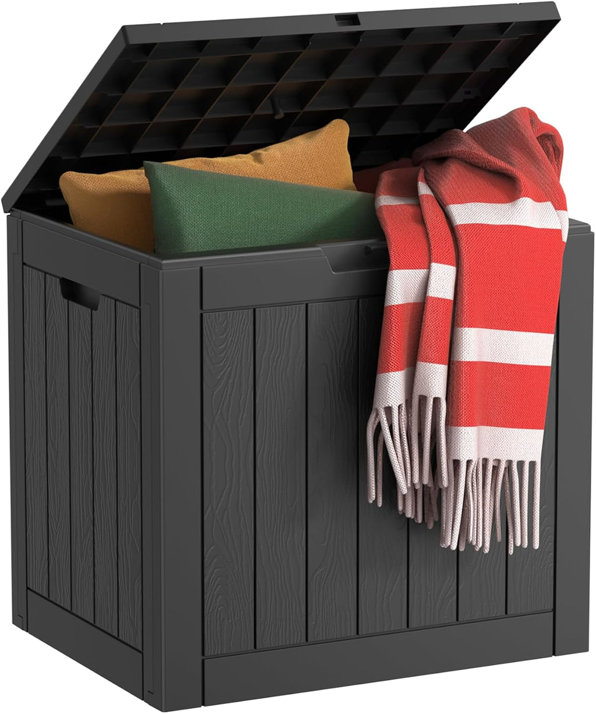 vixzen outdoor storage deck box waterproof resin lockable, main product view