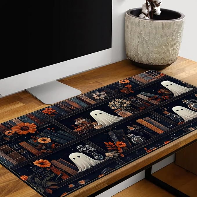 LuckyCow Cute Vintage Gothic Desk Mat Kawaii Dark Academia Desk Pad Medieval - Image 5