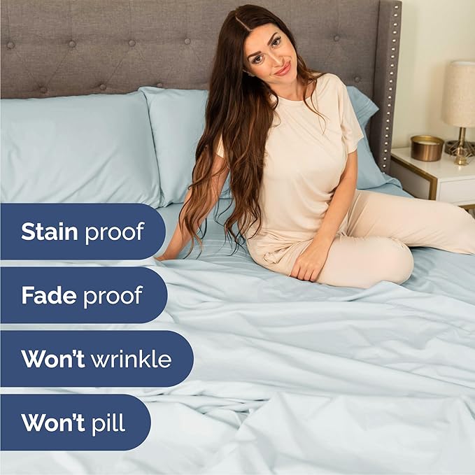 Cal King Size 4 Piece Sheet Set - Image 5