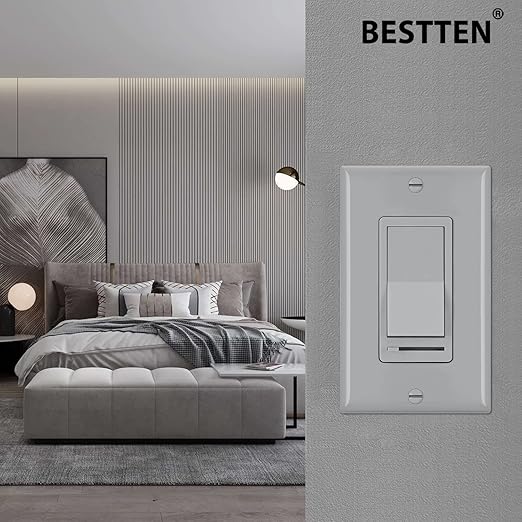 BESTTEN 10 Pack Dimmer Wall Light Switch, Compatible - Image 2