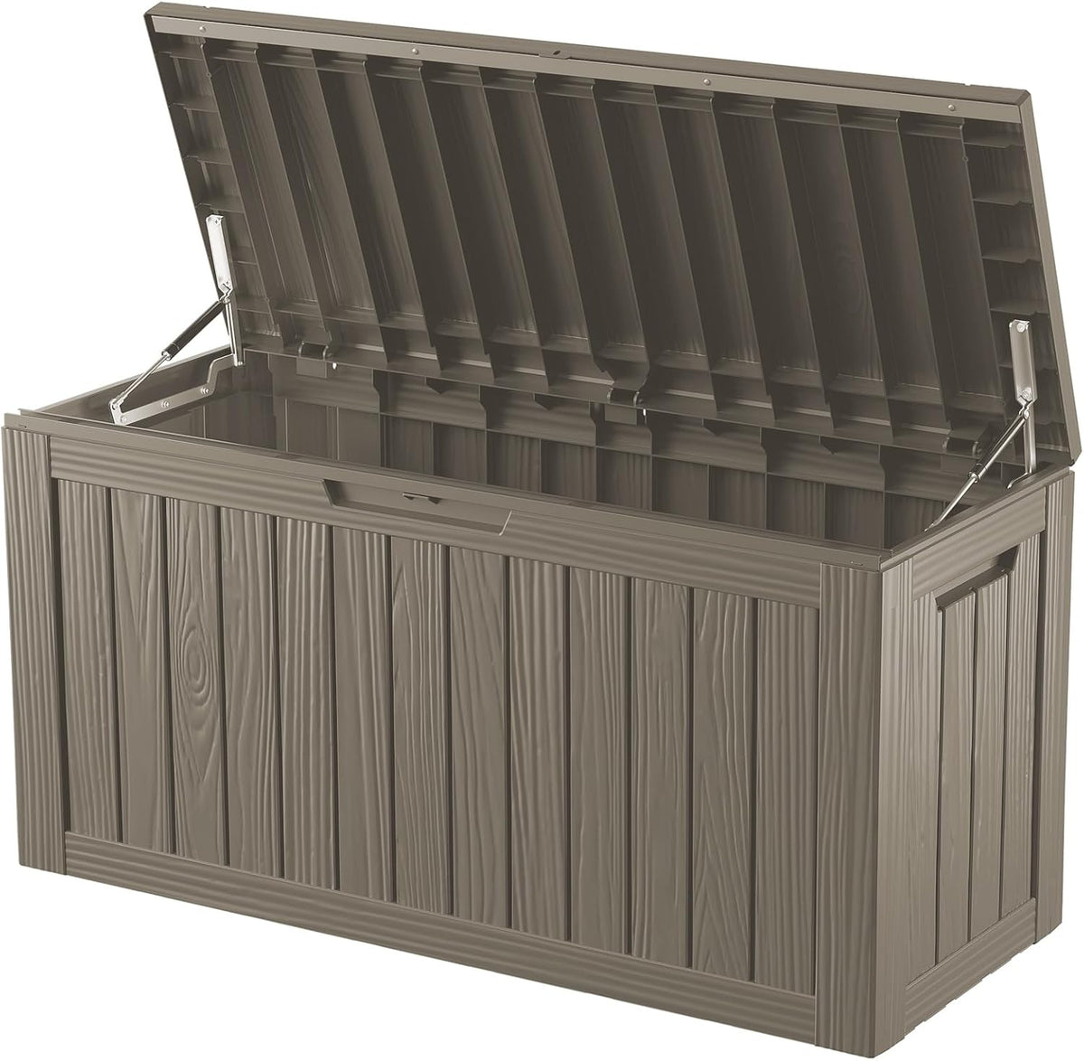 outdoor storage box waterproof, lockable resin 80 gallon, main product view