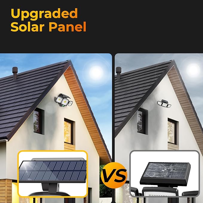 ESLIGHTION Solar Motion Sensor Outdoor Lights, 3 Modes LED Security Flood Light - Image 9
