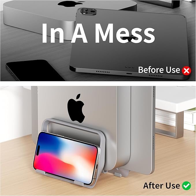 AFOOYO Mac Mini Stand, ABS Vertical Holder - Image 6