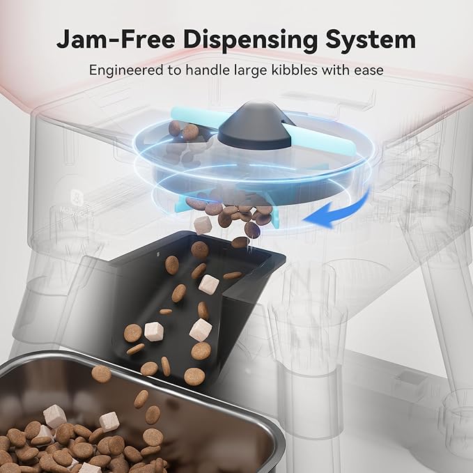 Automatic Dog Feeder for Large Dogs, 14L Capacity, Remote Feeding, - Image 3