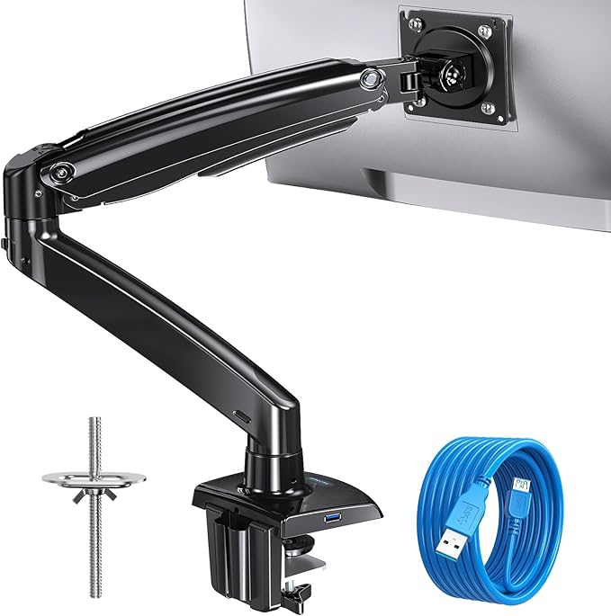 ​HUANUO Heavy Duty Monitor Arm for 49-Inch Ultrawide/Curved Screens, Full by HUANUO