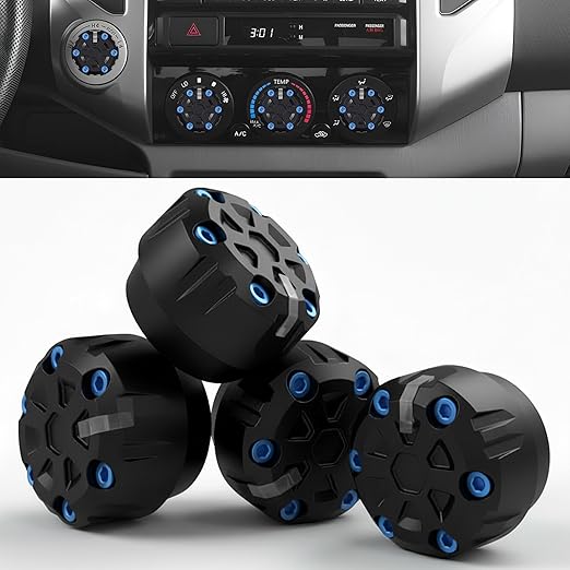 4 Pack - 2nd Gen Tacoma Accessories AC Knob Upgrade - 2005, 2015 Tacoma Climate by DUBBSHARDWARE