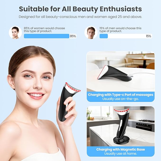 7-in-1 LED Neck Beauty Device, Facial Sculpting Tool of Face Lifting Device - Image 5