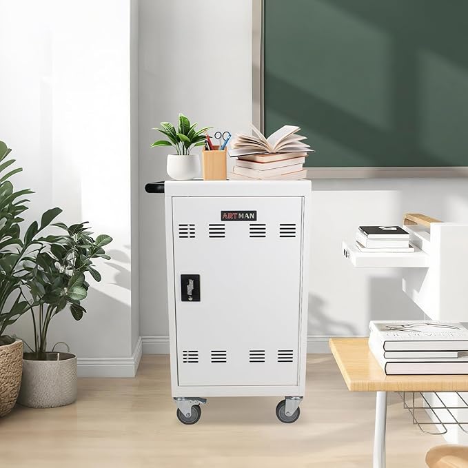 32-Bay Mobile Charging Cart - Image 8