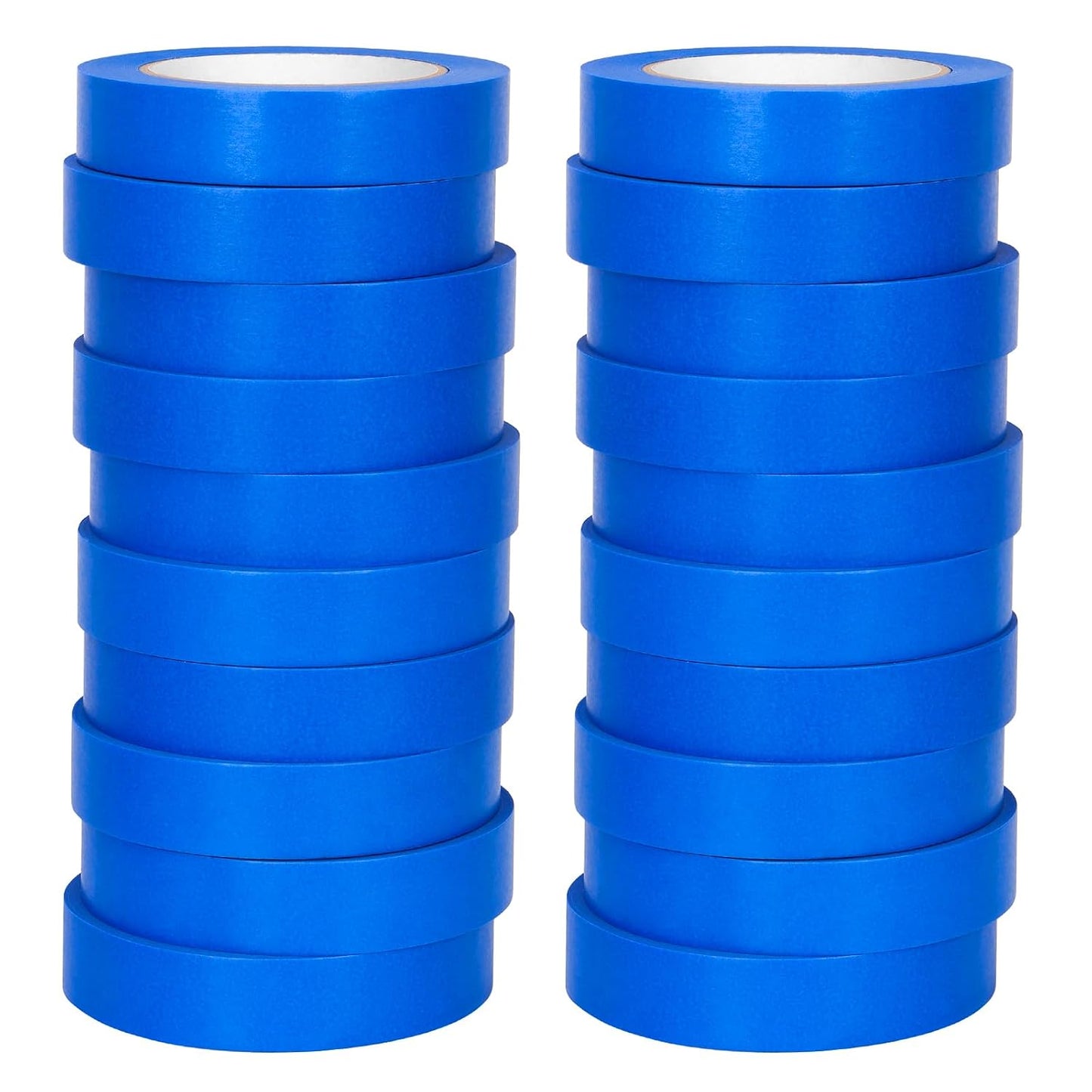 HongWay Blue Painters Tape 1 Inch x 55yd, 20 Rolls Masking Tapes (1100yds in Total), Painters Tape for Painting Labeling Arts Crafts, Easy Removal, No Residue