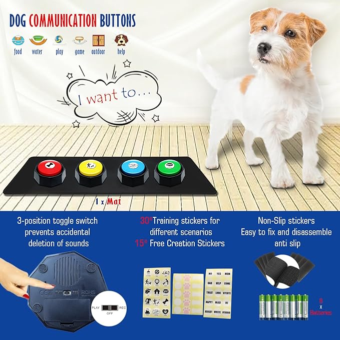 ANLIKY Recordable Buttons, Dog Buttons - Image 3