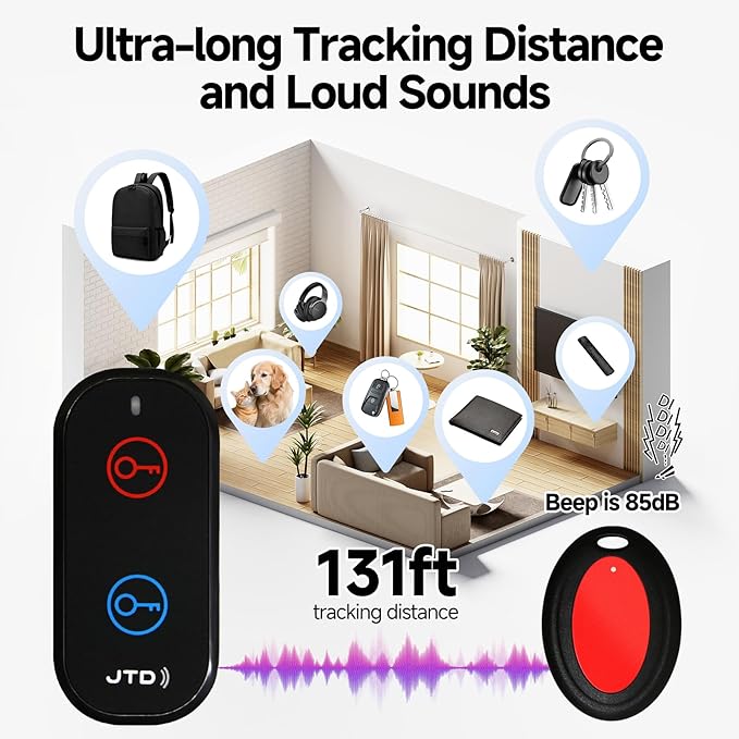 JTD Key Finder Locator with Sound, Remote Finder - Image 3