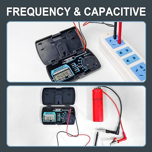 ALLOSUN Digital Multimeter Pocket Size DC AC Voltage Current Tester NCV Ohm - Image 4