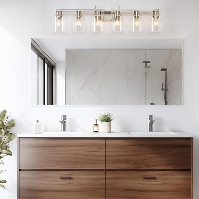 6 Light Bathroom Light Fixtures, Bathroom Vanity Light - Image 4