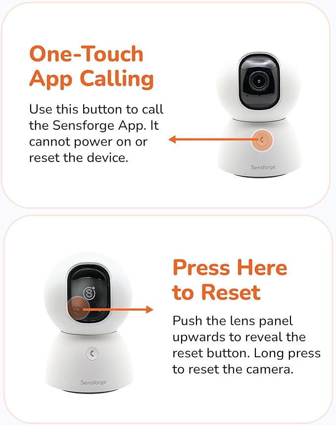 Sensforge 2.5K Indoor Pan-Tilt Dome Security Camera, AI Human & Pet Detection - Image 6