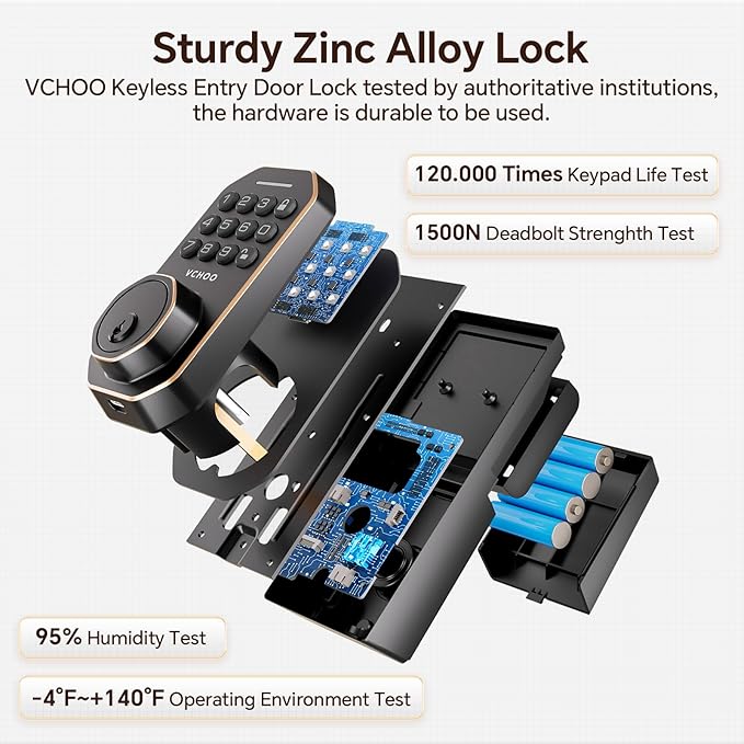 VCHOO Keyless Entry Door Lock Set Smart Locks - Image 3
