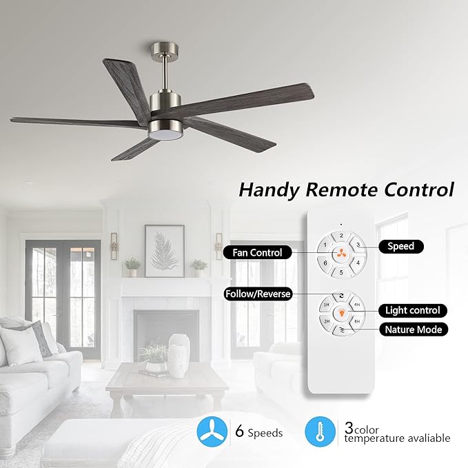 WINGBO 54 Inch DC Ceiling Fan - Image 2