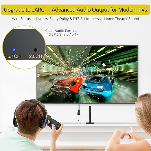 PROZOR eARC/ARC to Optical Audio Extractor, Enhanced eARC Audio Converter - Image 6