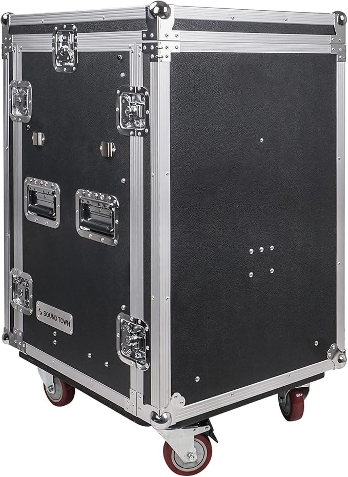 Sound Town 16U PA DJ Pro Audio Rack/Road ATA Case - Image 5