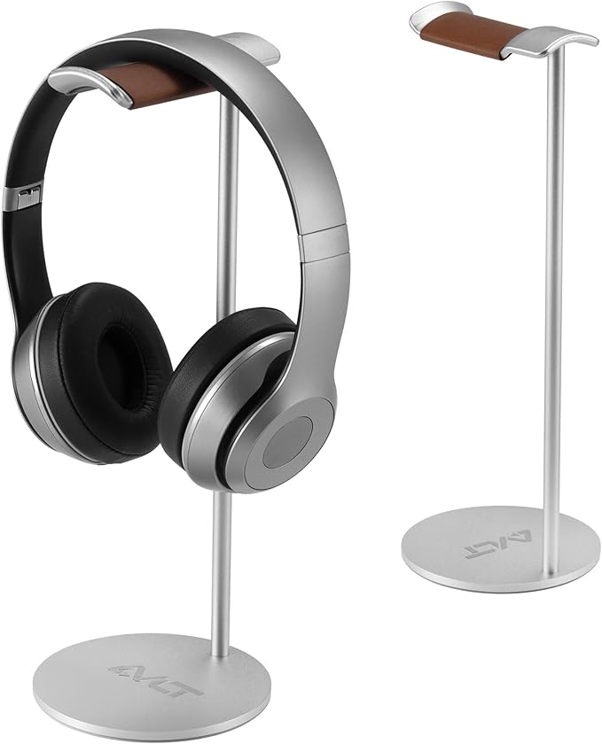 AVLT Universal Slim Aluminum Alloy Desktop Headphone Stand Anti-Slip Headset - Image 2