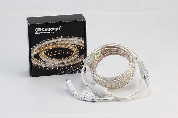 CBConcept UL Listed, 6.6 Feet, 720 Lumen, 110-120V AC Flexible Flat LED Strip - Image 4