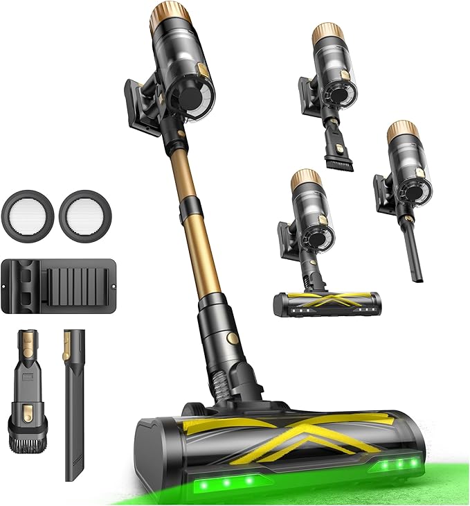 Ultenic Cordless Vacuum Cleaner, 600W 60KPA 65min Runtime, Stick Vacuum by Ultenic
