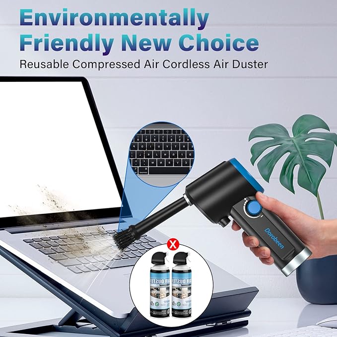 DOROBEEN Compressed Air Duster, Electric Air Duster, Cordless Air Duster - Image 2