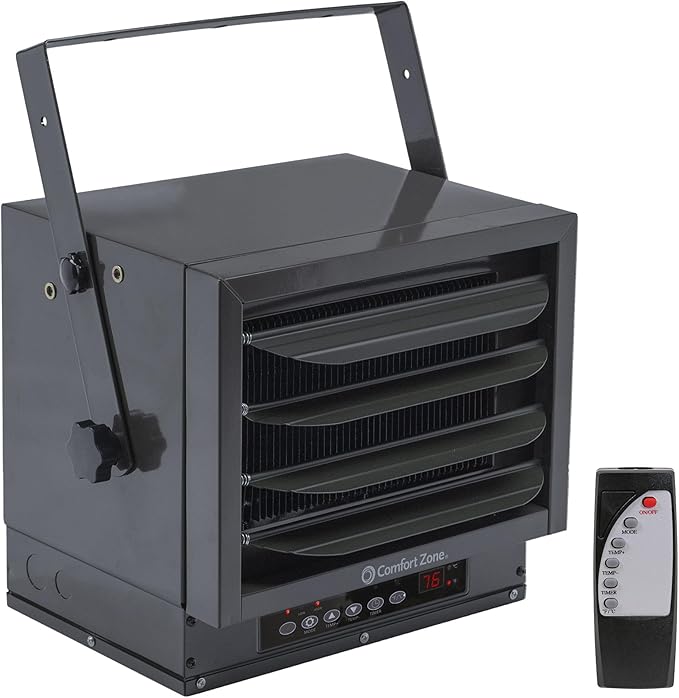 Comfort Zone Hard-Wired Ceiling Mount Garage Space Heater by ComfortZone