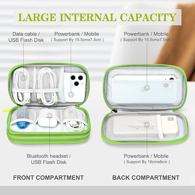 FYY Travel Cable Organizer Pouch Electronic Accessories Carry Case Portable - Image 3