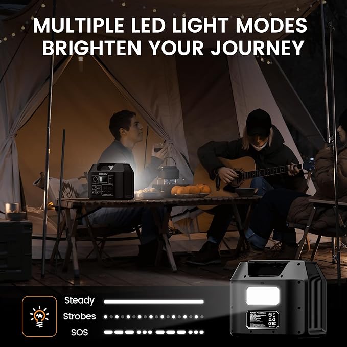 SinKeu Portable Power Station 80000mAh, 256Wh LiFePO4 Battery Backup, 300W AC - Image 7