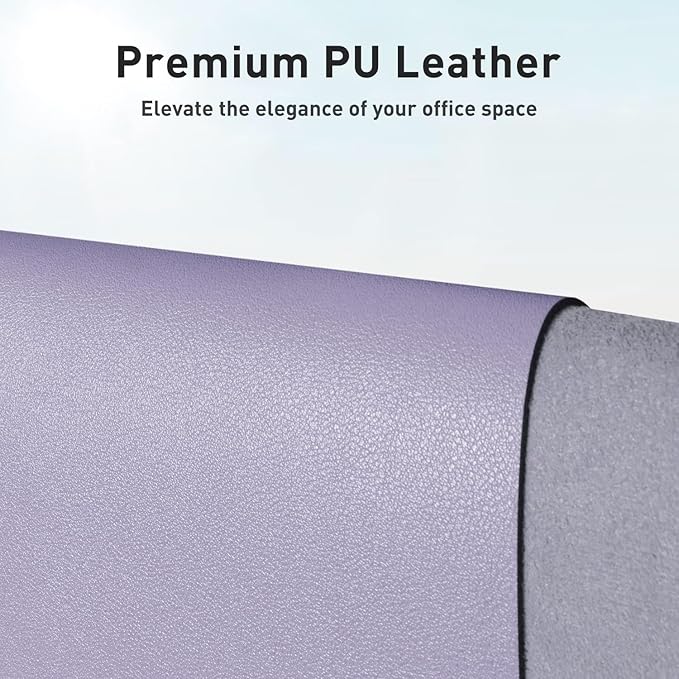 Aothia Leather Desk Pad Protector, Large Mouse Pad, Office Desk Mat, Non-Slip - Image 2