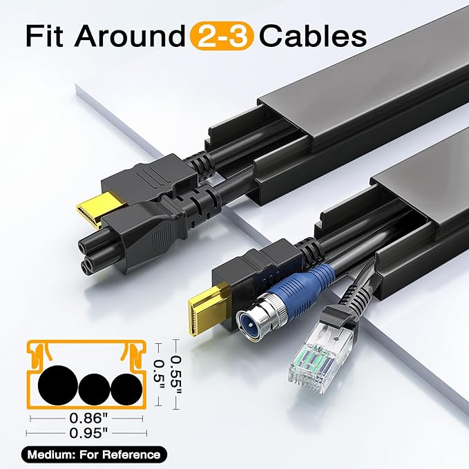 Cable Hider, 157in Delamu Cord Hider Wall - Image 4