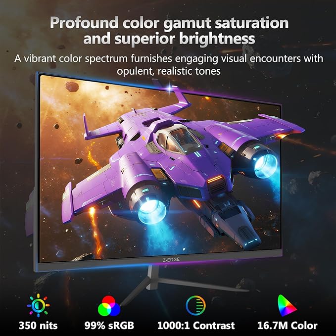 Z-Edge 24 inch 240Hz 165Hz Gaming Monitor, FHD 1080p, MPRT 1ms, IPS Monitor - Image 7