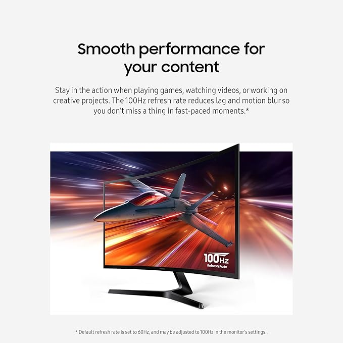 Samsung 27" Essential S3 Series FHD 1800R Curved Computer Monitor, Game Mode - Image 5