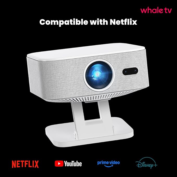 Smart Projector with Wifi and Bluetooth: NICPOW 4K Outdoor Projector, - Image 2