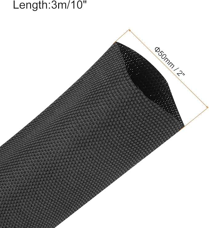 MECCANIXITY Braided Cable Sleeves Heat Shrinkable Fabric Sleeving, Network - Image 2