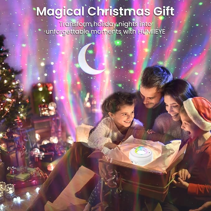 HUMIIEYE Star Projector with Bluetooth Speaker, 1800mAh Battery Operated Night - Image 7