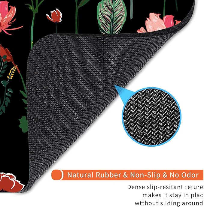 Armanza Square Mouse Pad Blooming Botanical Flowers, Personalized - Image 5