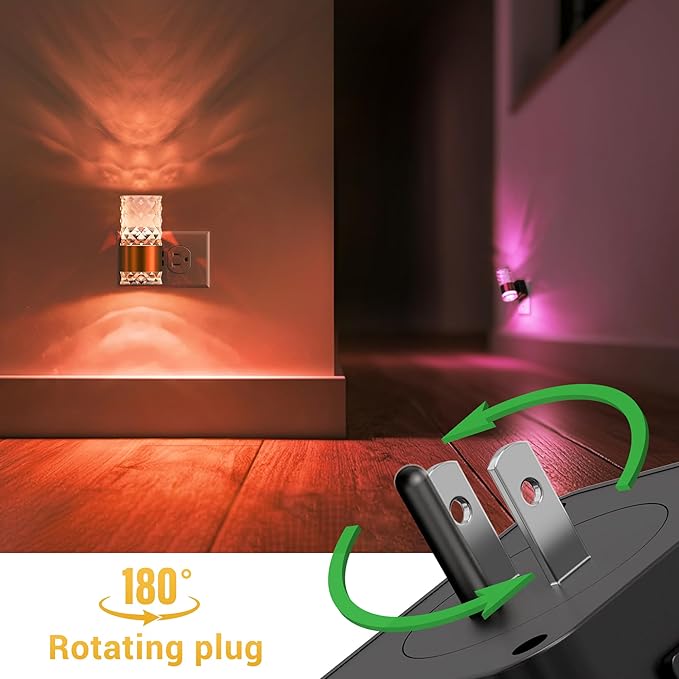 L LOHAS LED Night Light, Night Lights Plug into Wall, 10-Color RGB Change - Image 6
