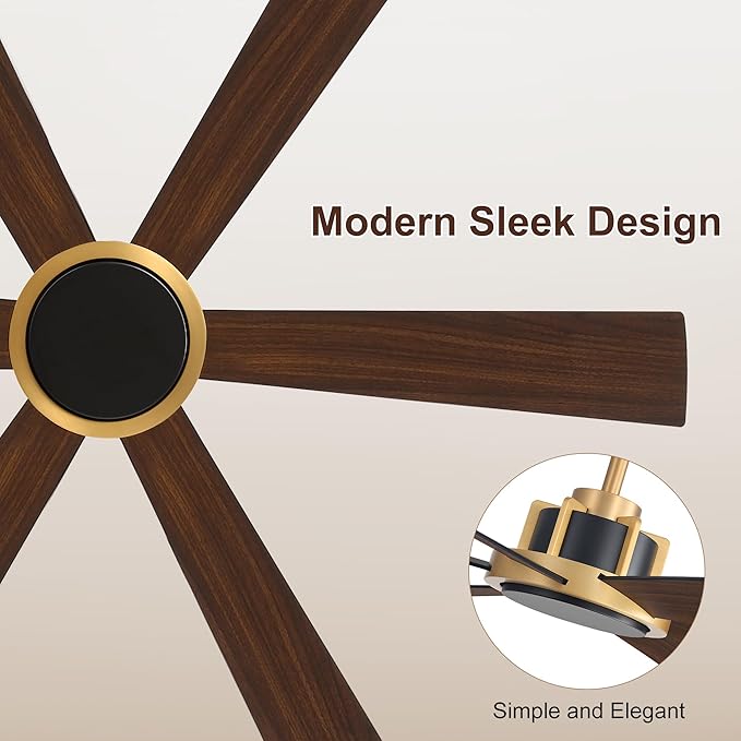 WINGBO 60 Inch Ceiling Fan without Light - Image 7