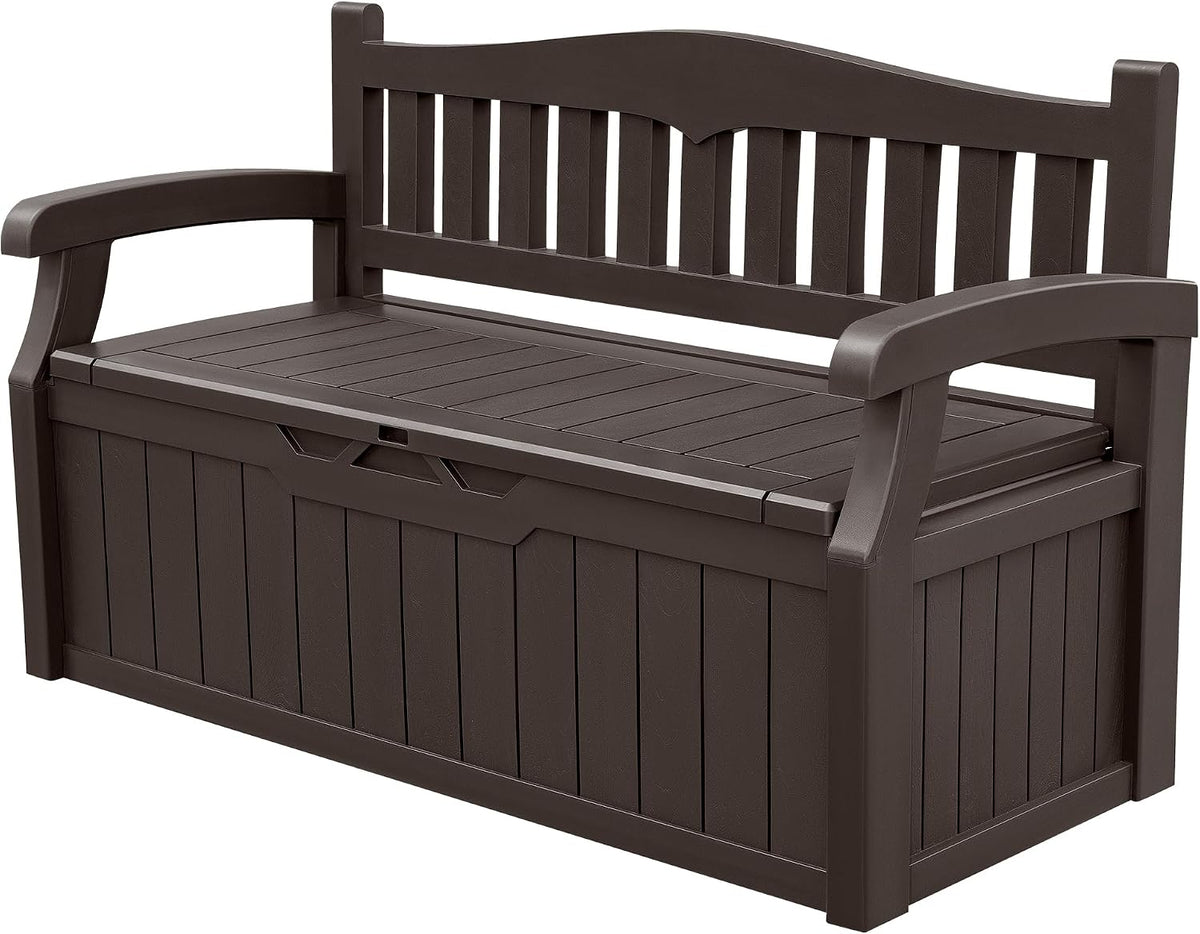 devoko 80 gallon storage bench deck box lockable, main product view