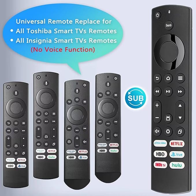 Replacement for Insignia/Toshiba/Pioneer Fire TV Remote, Universal Compatible - Image 3