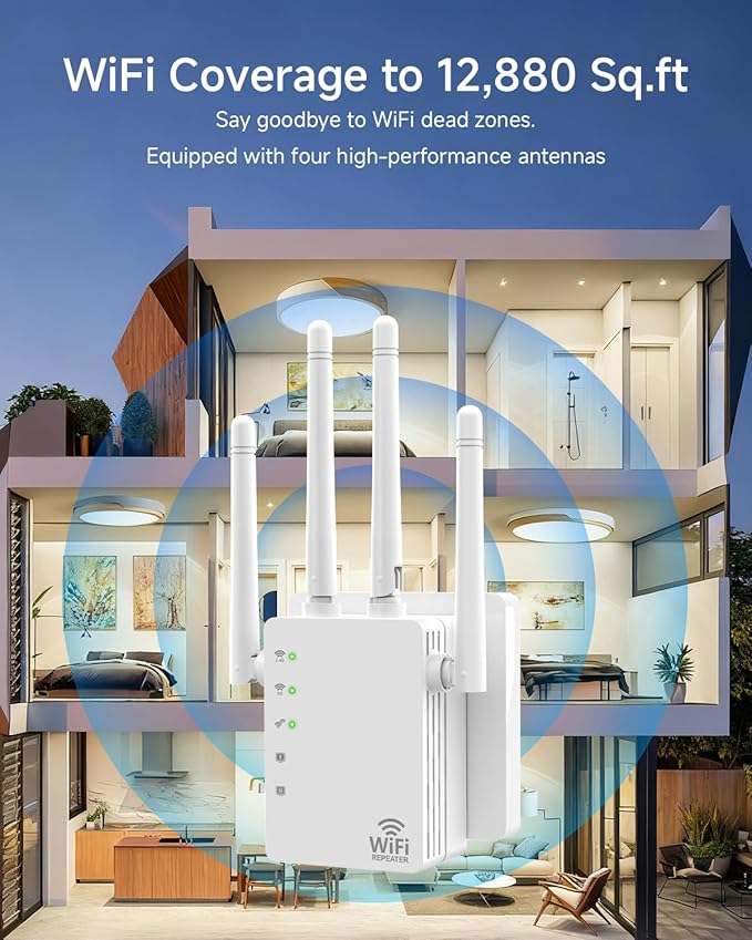 WiFi Extender, Dual Band WiFi Booster - Image 3