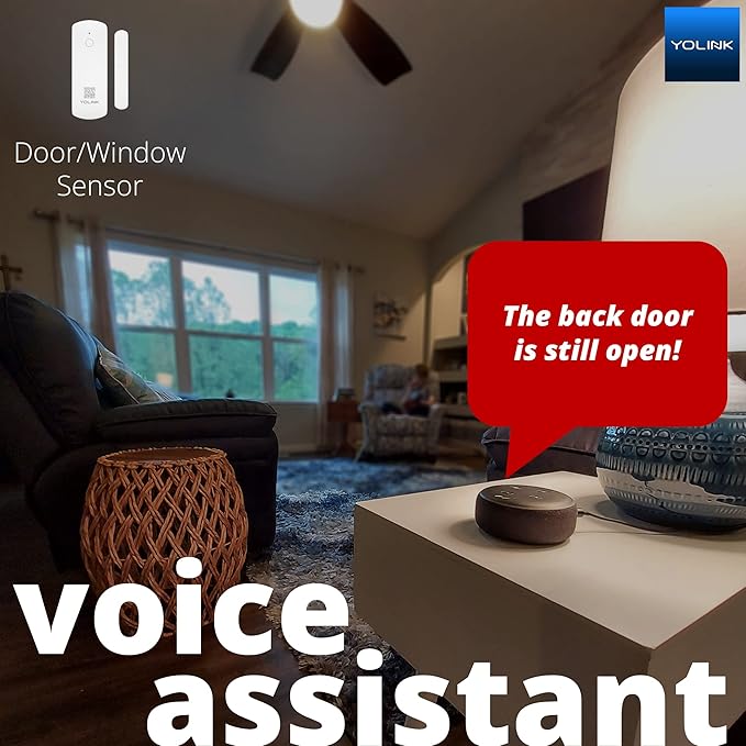 YoLink LoRa Smart Door & Window Sensor: Up to 1/4 Mile Open-Air Range, Door - Image 2