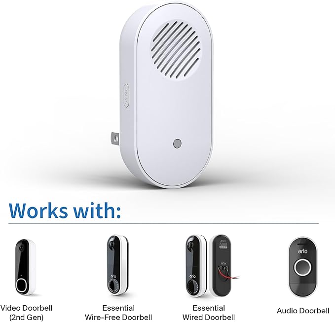 Arlo Chime 2, Built-in Siren, Audible Alerts, Customizable Melodies, Wi-Fi - Image 2