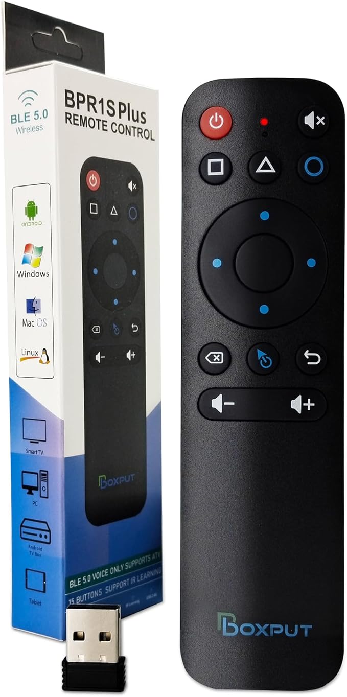 BOXPUT BPR1S Plus Air Mouse Remote BT & 2.4G RF Replacement Remote - Image 2