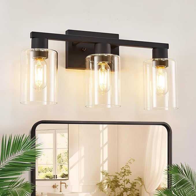 SOPEAS 3-Light Bathroom Vanity Light, Bathroom Wall Sconce Lamp by SOPEASGlobalperspective