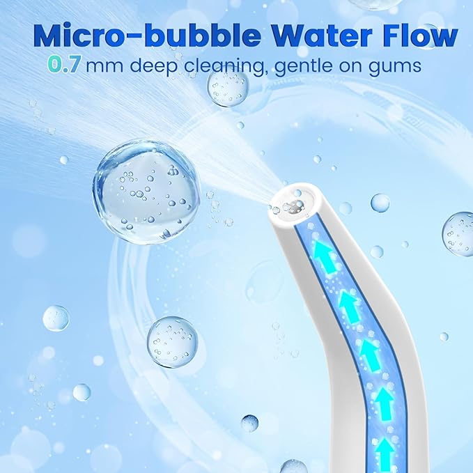 WellLeo Water Flossers for Teeth, Portable Oral Irrigator Rechargeable Water - Image 2