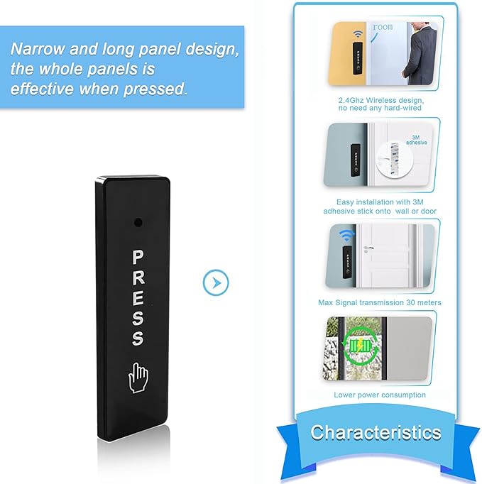 2.4GHz WiFi Access Control 400lb Holding Force Electic Magnetic Door Lock - Image 3