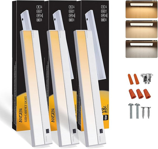 Ansen 3Packs of Under Cabinet Lights by ANSEN