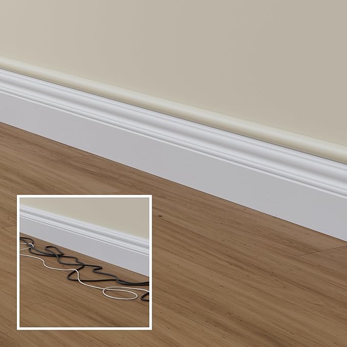 D-Line Half Round Cord Hider, Patented Cable Cover, Hide TV Wall Mount Wires - Image 6